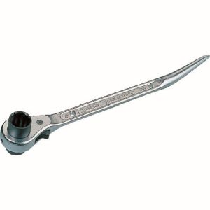 スーパーツール SUPERTOOL スーパーツール RNB1719 曲りしの付 両口ラチェットレンチ 爪式 六角対辺 17×19 全長 310mm