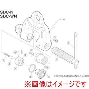 スーパーツール SUPERTOOL スーパーツール SDCR3N スクリューカムクランプ SDC-N 用スクリュー
