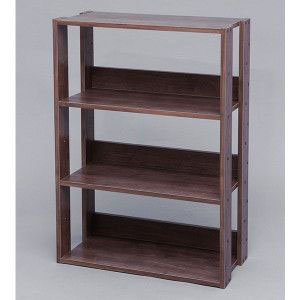 アイリスオーヤマ IRIS アイリスオーヤマ オープンウッドラック ブラウン OWR-600