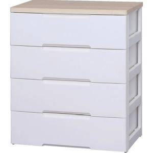 アイリスオーヤマ アイリスオーヤマ HG-804 ウッドトップチェスト ホワイト ペアー メーカー直送 代引不可 北海道 沖縄 離島不可