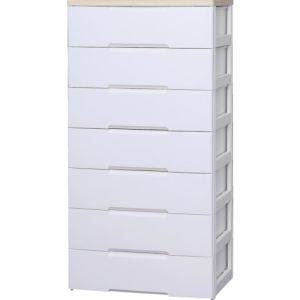 アイリスオーヤマ アイリスオーヤマ HG-807 ウッドトップチェスト ホワイト ペアー メーカー直送 代引不可 北海道 沖縄 離島不可