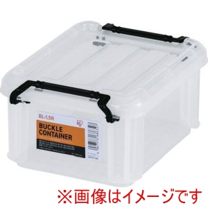 アイリスオーヤマ IRIS アイリスオーヤマ BL-1.5R-CL 299260 バックルコンテナ クリア