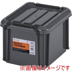 アイリスオーヤマ IRIS アイリスオーヤマ BL-2.3R-H 299263 バックルコンテナ チャコールグレー