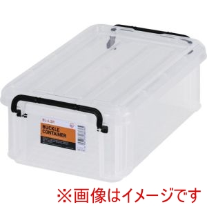 アイリスオーヤマ IRIS アイリスオーヤマ BL-4.5R-CL 299264 バックルコンテナ クリア