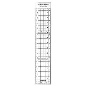 ハセガワ Hasegawa ハセガワ TT40 カッティングスケール 15cm ステンレスエッジ加工