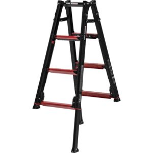 アルインコ アルインコ GUD120X 伸縮脚付はしご兼用脚立 GAUDI-X ガウディ 120CM 最大使用質量100KG メーカー直送 代引不可 北海道沖縄離島不可