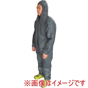 丸和ケミカル 丸和ケミカル 6590-4L 不織布つなぎ服 グレー 4Lサイズ