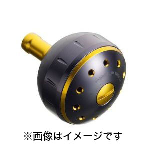 シマノ SHIMANO シマノ SHIMANO 夢屋 アルミラウンド型パワーハンドルノブ ブラック/ゴールド Mノブ タイプA