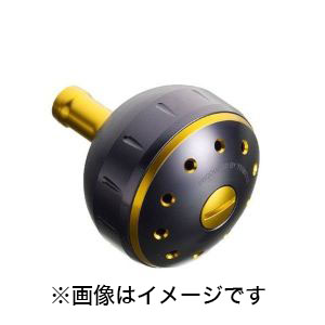 シマノ SHIMANO シマノ SHIMANO 夢屋 アルミラウンド型パワーハンドルノブ ブラック/ゴールド Mノブ タイプB