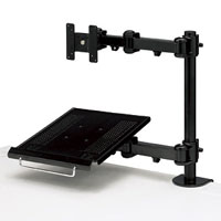サンワサプライ SANWA SUPPLY デュアルシステムアーム(ノートPC台) CR-LA602