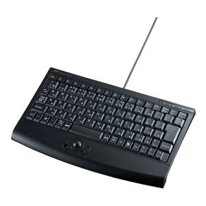 サンワサプライ SANWA SUPPLY トラックボール内蔵キーボード SKB-TR05BK