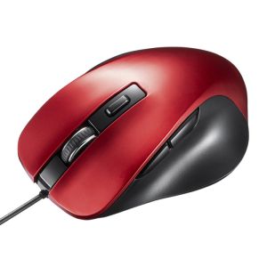 サンワサプライ SANWA SUPPLY サンワサプライ MA-YB518R 有線ブルー LEDマウス 5ボタン