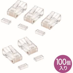 サンワサプライ SANWA SUPPLY RJ-45コネクタ(単線用) ADT-RJ45-100SN