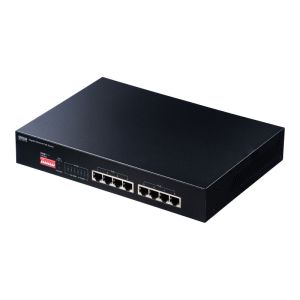 サンワサプライ SANWA SUPPLY サンワサプライ LAN-GIGAPOE81 PoEスイッチングハブ 長距離伝送 ギガビット対応 8ポート