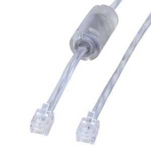 サンワサプライ SANWA SUPPLY コア付シールドツイストモジュラーケーブル TEL-FST-05N2