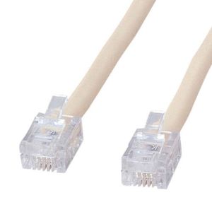 サンワサプライ SANWA SUPPLY シールド付ツイストモジュラーケーブル TEL-ST-5N2