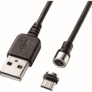 サンワサプライ SANWA SUPPLY Magnet脱着式microUSBケーブル1m KU-MMG1