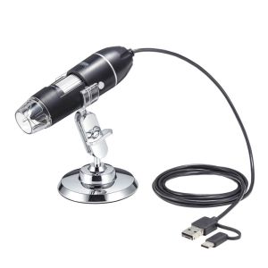 サンワサプライ SANWA SUPPLY サンワサプライ LPE-08BK 200万画素 フルHD対応 USB顕微鏡