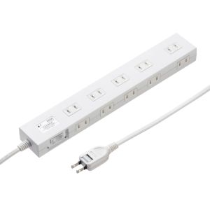 サンワサプライ SANWA SUPPLY サンワサプライ TAP-SP2110N-2W 雷ガードタップ 2mホワイト