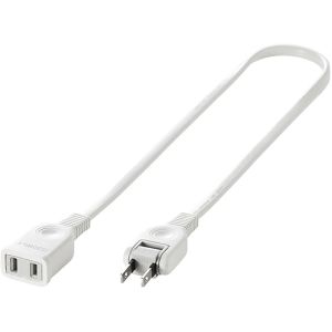 サンワサプライ SANWA SUPPLY 電源延長コード 0.5m TAP-EX21005