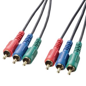 サンワサプライ SANWA SUPPLY コンポーネントビデオケーブル 1m KM-V18-10K2