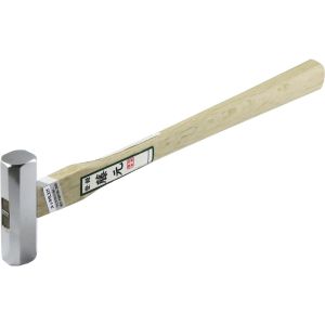 藤元 藤元 本職用 八角玄能 メッキ加工 225g 白樫 裾広 尺1柄