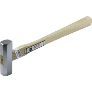 藤元 藤元 本職用 八角玄能 メッキ加工 375g 白樫 裾広 尺1柄