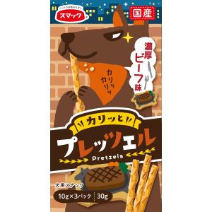 スマック スマック プレッツェル ビーフ味 30g