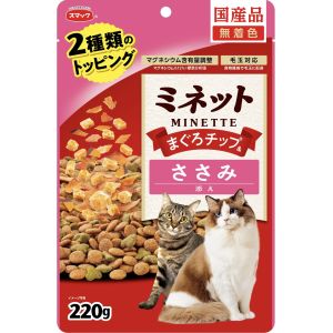 スマック スマック ミネット まぐろチップ ささみ添え 220g