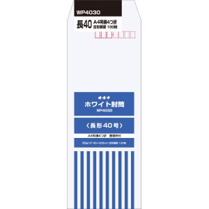 オキナ オキナ WP4030 ホワイト80長40 4030 100枚入
