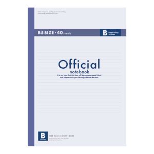 日本ノート 日本ノート 6B4F オフィシャルノート40枚 B罫