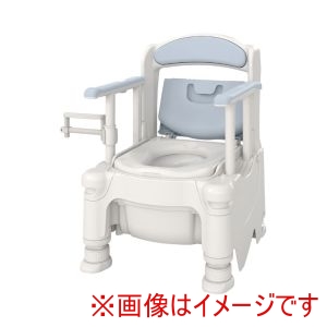 アロン化成 アロン化成 532-953 ポータブルトイレFX-30S らくゾウくん 側方ガードナシ ミストブルー ソフト メーカー直送 代引不可 北海道沖縄離島不可