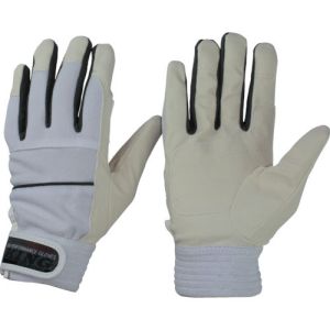 おたふく手袋 メール便1個対象 おたふく手袋 K-17-WH/GR-LL ピーユー・キング ホワイト×グレー LLサイズ