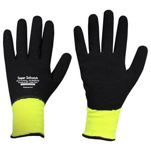 おたふく手袋 OTAFUKU おたふく手袋 A-367 ソフキャッチ エクストリームウォームオールコート ブラック×イエロー L