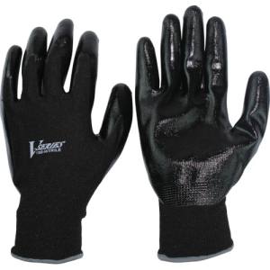 おたふく手袋 OTAFUKU おたふく A-32-BK-LL ニトリル背抜き手袋 ブラック LL