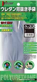  おたふく手袋 OTAFUKU おたふく手袋 A-33 118618 おたふく ウレタン背抜き手袋 ブルー S