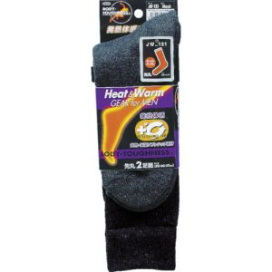 おたふく手袋 OTAFUKU おたふく手袋 JW-131 BTサーモソックス オイルパイル先丸(2P) ブラック