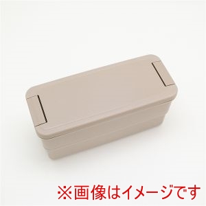 オーエスケー OSK オーエスケー コンフォータブル ランチボックス 二段仕切付き 650ml モカ PCW-650D