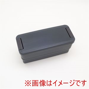 オーエスケー OSK オーエスケー コンフォータブル ランチボックス 二段仕切付き 650ml チャコール PCW-650D