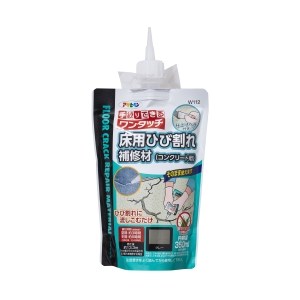 アサヒペン アサヒペン 313072 床用ひび割れ補修材 コンクリート用 350ML W112グレー