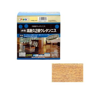 アサヒペン アサヒペン 水性2液ウレタンニス 600Gセット ツヤ消しクリヤ