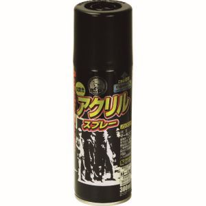 アサヒペン アサヒペン 605139 BIGPRO アクリルスプレー 300ML 黒