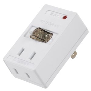 オーム電機 OHM オーム電機 雷ガード付 LEDスイッチタップ 2個口 HS-TMK2B2-W 00-2242