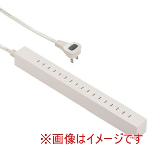 オーム電機 OHM オーム電機 HS-T8515L-W 差し込み自由なスリムタップ8.5口1.5m