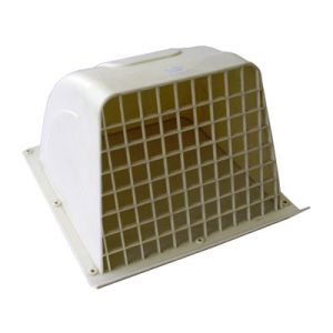 オーム電機 OHM オーム電機 ウェザカバー格子付 20cm換気扇用 ホワイト 00-6553 WK-20W