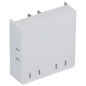オーム電機 OHM オーム電機 スクエアタップ 雷ガード 4個口 00-6904 HS-AK4PBT-W