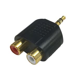 オーム電機 OHM オーム電機 変換アダプター RCAピンジャックx2-φ3.5ステレオミニプラグ 01-2645 AP-2645