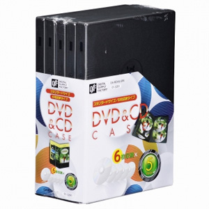 オーム電機 OHM オーム電機  OA-RDV6-5PK DVD＆CDケース 6枚収納×5個パック 01-3291