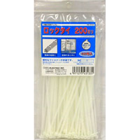 オーム電機 OHM オーム電機 ロックタイ 200mm 100本入 白 LT-200W100WH 04-3133