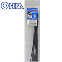 オーム電機 OHM オーム電機 ロックタイ 耐候 300mm 10本入 黒 LT-300W10BK 04-3152